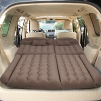 Sinbide Nafukovací matrac do auta – sivý, plyšový cestovný matrac do SUV, na kempovanie, turistiku, s elektrickou pumpou, 128 x 70 cm 1
