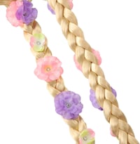 Sincere Party Rapunzel jelmez szett lányoknak - paróka, fonott haj, hercegnő kiegészítők 3