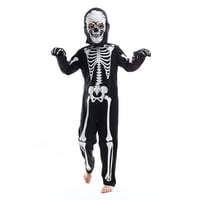 Sincere Party Svietiaci kostým kostlivca pre deti s rukavicami, 3-5 rokov, halloweensky kostým pre chlapcov a dievčatá 5