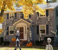 Sincere Party Svietiaci kostým kostlivca pre deti s rukavicami, 3-5 rokov, halloweensky kostým pre chlapcov a dievčatá 4