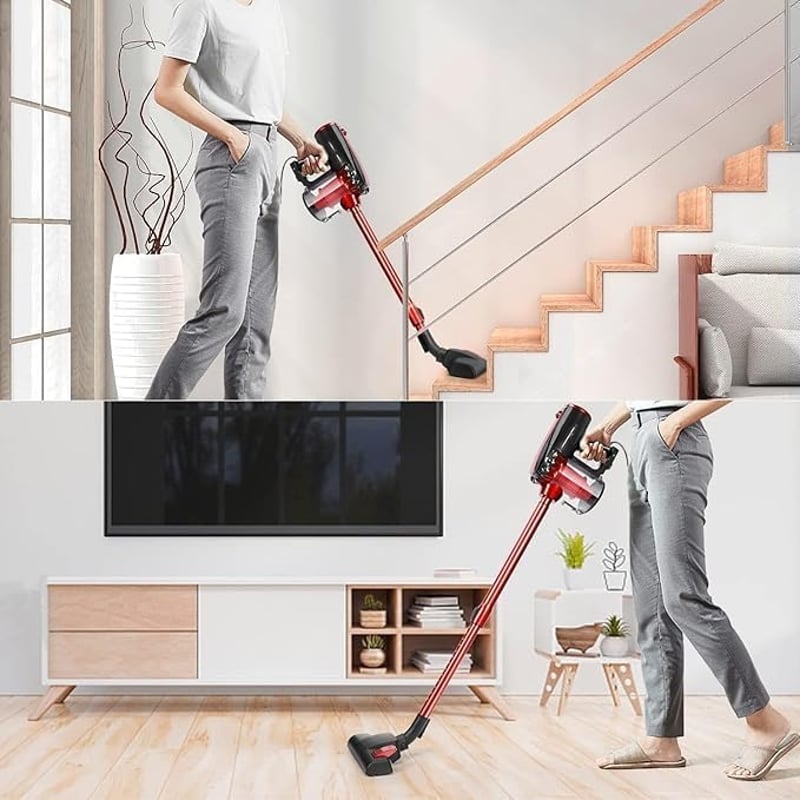 SINCHEREU Vezetékes Porszívó 600W 17 KPa HEPA Szűrővel Kemény Padlóhoz