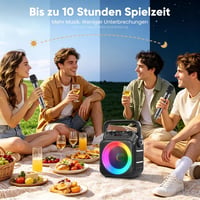 Singingmate Karaoke Gép 2 Vezeték Nélküli Mikrofonnal Bluetooth Hangszóróval 6
