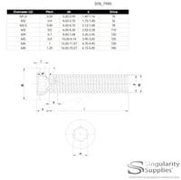Singularity Supplies M2x14mm Pozi Gépcsavar Rozsdamentes Acél A2 20db 4