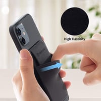 Portofel magnetic pentru carduri Sinjimoru M-Flap cu MagSafe, suport carduri antiderapant pentru seria iPhone 16 15 14 13 12, negru 3