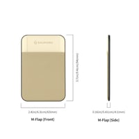 Portofel magnetic pentru carduri Sinjimoru M-Flap cu MagSafe, suport carduri antiderapant pentru seria iPhone 16 15 14 13 12, negru 6