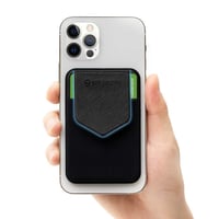 Portofel magnetic pentru carduri Sinjimoru M-Flap cu MagSafe, suport carduri antiderapant pentru seria iPhone 16 15 14 13 12, negru 4