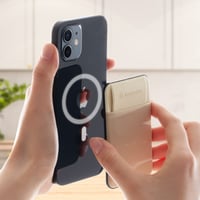 Portofel magnetic pentru carduri Sinjimoru M-Flap cu MagSafe, suport carduri antiderapant pentru seria iPhone 16 15 14 13 12, negru 2