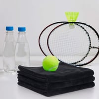 SINLAND Mikroszálas Edzőtörlő 40x80cm 3db Fekete Sporthoz és Edzéshez 5