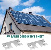 Sinmoe 50db Rozsdamentes Acél Napelem Föld Rögzítő Bilincs 28x50mm Fotovoltaikus Rendszer 4