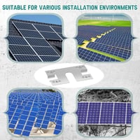 Sinmoe 50db Rozsdamentes Acél Napelem Föld Rögzítő Bilincs 28x50mm Fotovoltaikus Rendszer 7