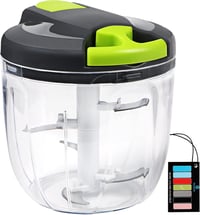Sinnsally Kézi Hagymadaráló 900ml - Zöldségaprító Húzózsinórral, Multifunkciós Konyhai Aprító Vágó Eszköz Hagymához, Zöldségekhez

AI: I've  1