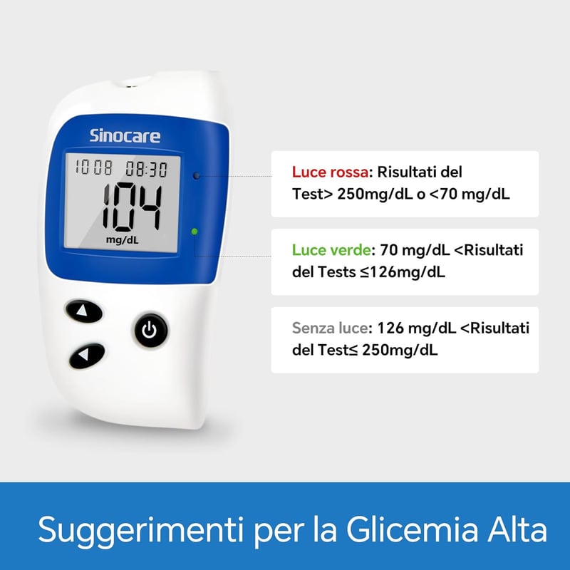 Sinocare vércukormérő készlet 50 tesztcsíkkal és 50 lancettával cukorbetegséghez