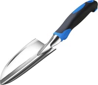 Sinoer Hajlításálló Kerti Ásó - Erős Alumínium Lapát 30cm x 7,5cm Ergonomikus Gumírozott Csúszásmentes Nyéllel, Összecsukható Ültetéshez, Át 1