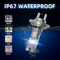 Sinoparcel H7 LED fényszóró izzó 6500K fehér 12V 35W 2db csomag 6