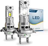 Sinoparcel H7 LED fényszóró izzó 6500K fehér 12V 35W 2db csomag 1