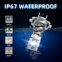 Sinoparcel H7 LED fényszóró izzó, fehér 6500K - 2 db 6