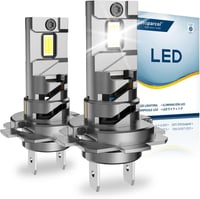 Sinoparcel H7 LED fényszóró izzó, fehér 6500K - 2 db 1