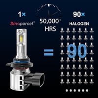 Sinoparcel HIR2/9012 LED fényszóró izzó 6500K fehér 12V 2db 4