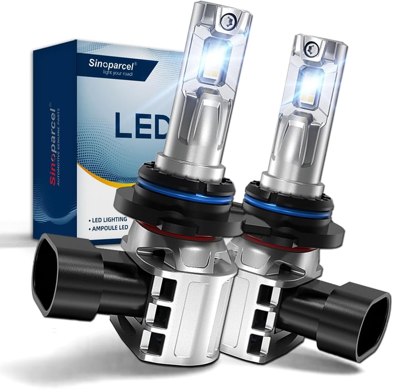 Sinoparcel HIR2/9012 LED fényszóró izzó 6500K fehér 12V 2db