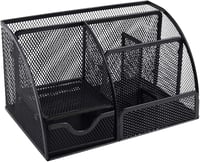 Sinxioer Mesh Fém Asztalszervező 6 Rekesszel és Fiókkal 1