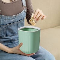 Sinzau 2L Asztali Szemetes Kuka 2 db - Nyitott Hulladékgyűjtő Iroda Hálószoba Nappali Fürdőszoba - Kék Zöld 6
