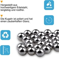 Sinzau 30db Polírozott Rozsdamentes Acél Golyó 10mm Átmérő 4