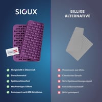 Covoraș de copt biscuiți pentru câini SIOUX, dimensiune mică, formă de floare, 215 bucăți, mov, lavabil în mașina de spălat vase, 1 bucată 2