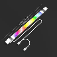 Sirlyr 8 Pin RGB GPU Kábel Hosszabbító - Fehér ARGB Tápkábel RTX 3060 4060 4070 és Radeon RX 6600 580 Videokártyákhoz 9