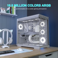 Sirlyr 8 Pin RGB GPU Kábel Hosszabbító - Fehér ARGB Tápkábel RTX 3060 4060 4070 és Radeon RX 6600 580 Videokártyákhoz 6