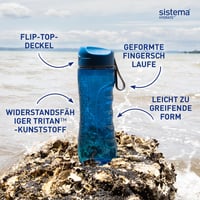 Set de 2 sticle de apă Sistema Hydrate Tritan Swift | 800 ml | Anti-scurgere | Fără BPA | Ocean Blue și Misty Purple 3