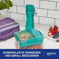 Set de 2 sticle de apă Sistema Hydrate Tritan Swift | 800 ml | Anti-scurgere | Fără BPA | Ocean Blue și Misty Purple 2