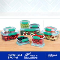 Sistema KLIP IT set hermetičkih posuda za hranu, 18 dijelova (9 posuda i poklopaca), posude za snack i užinu koje se slažu jedna u drugu, bez BPA 7