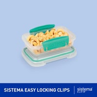 Sistema KLIP IT set hermetičkih posuda za hranu, 18 dijelova (9 posuda i poklopaca), posude za snack i užinu koje se slažu jedna u drugu, bez BPA 3