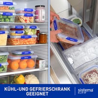 Sistema KLIP IT set hermetičkih posuda za hranu, 18 dijelova (9 posuda i poklopaca), posude za snack i užinu koje se slažu jedna u drugu, bez BPA 6