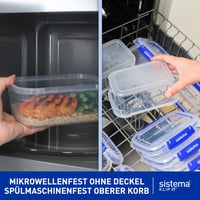 Sistema KLIP IT set hermetičkih posuda za hranu, 18 dijelova (9 posuda i poklopaca), posude za snack i užinu koje se slažu jedna u drugu, bez BPA 5