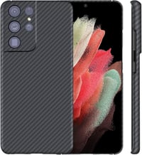 Sisyphy Samsung Galaxy S21 Ultra tok, valódi aramidszálas carbon - fekete 7
