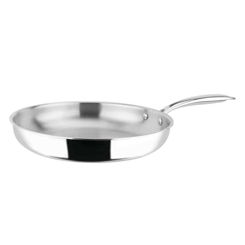 Tigaie din oțel inoxidabil Sitram Rapsody, 28 cm, inducție, calitate profesională, argintiu
