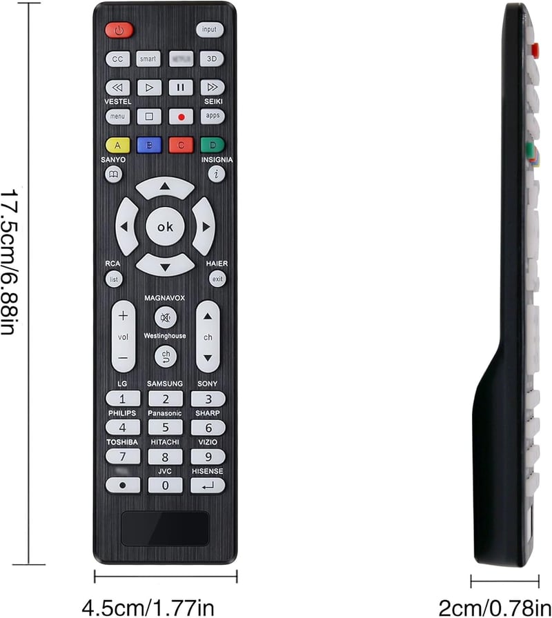 SIUMAL Univerzális Háttérvilágított Távirányító Samsung LG Sony Panasonic Toshiba Philips Hitachi JVC Hisense TV-hez