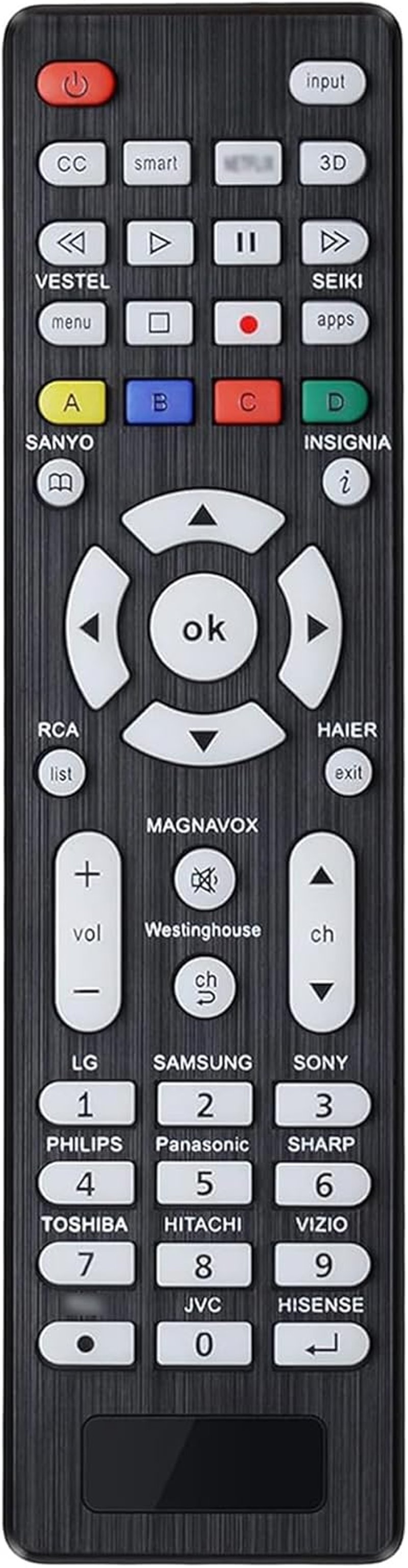 SIUMAL Univerzális Háttérvilágított Távirányító Samsung LG Sony Panasonic Toshiba Philips Hitachi JVC Hisense TV-hez