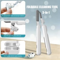 Set de 2 perechi de dopuri din silicon SIXFU pentru AirPods Pro 1 și 2, compatibile, 4 mărimi (XS/S/M/L), cu kit de curățare și cutie de depozitare, cu anulare a zgomotului, alb 6