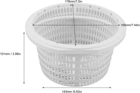 SIXRUN 18 cm-es Medence Szkimmer Kosár SP1091LX Modellhez - Tartós Műanyag Szűrőkosár Fogantyúval Medencékhez és Jakuzzihoz 7