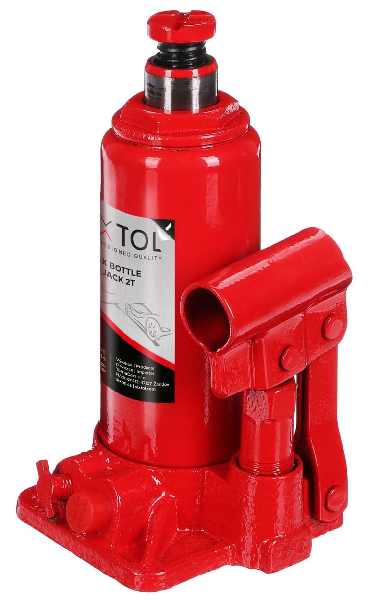 Cric hidraulic tip butelie SIXTOL SX 2T, cric auto compact de 2 tone