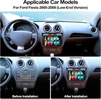 SIXWIN Android 13 Autórádió Ford Fiesta 2002-2008 9" Érintőképernyő CarPlay GPS 3