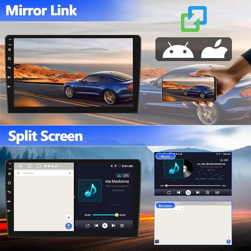 SIXWIN Android 13 Autórádió Ford Fiesta 2002-2008 9" Érintőképernyő CarPlay GPS