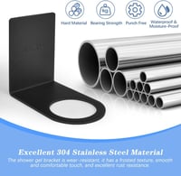 SIYINGSAERY 4 db Rozsdamentes Acél Fali Szappantartó 28/33 mm 3
