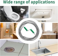 Siyurongg 5m x 10mm csatornaspirál lefolyótisztító konyha fürdőszoba WC 7