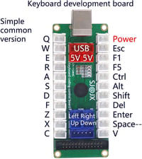 SJ@JX 88 Billentyűs USB Encoder Fejlesztő Billentyűzet DIY LED Arcade Kontroller 2