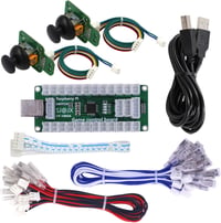 SJ@JX Arcade Játékvezérlő USB Encoder Board LED Mikrokapcsoló Joystick Switch PC PS3 Raspberry Pi 1