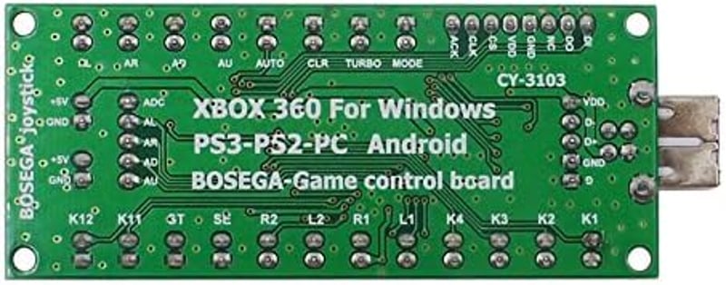SJ@JX Arcade USB Encoder 5V Zero Delay Joystick PC PS3 Android