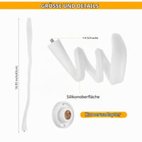 SJDKAKJSA Flexibilný držiak Twist pre kamery Blink Mini/Mini 2/Outdoor 4/XT/XT2/Indoor, biely, balenie 2 ks 2